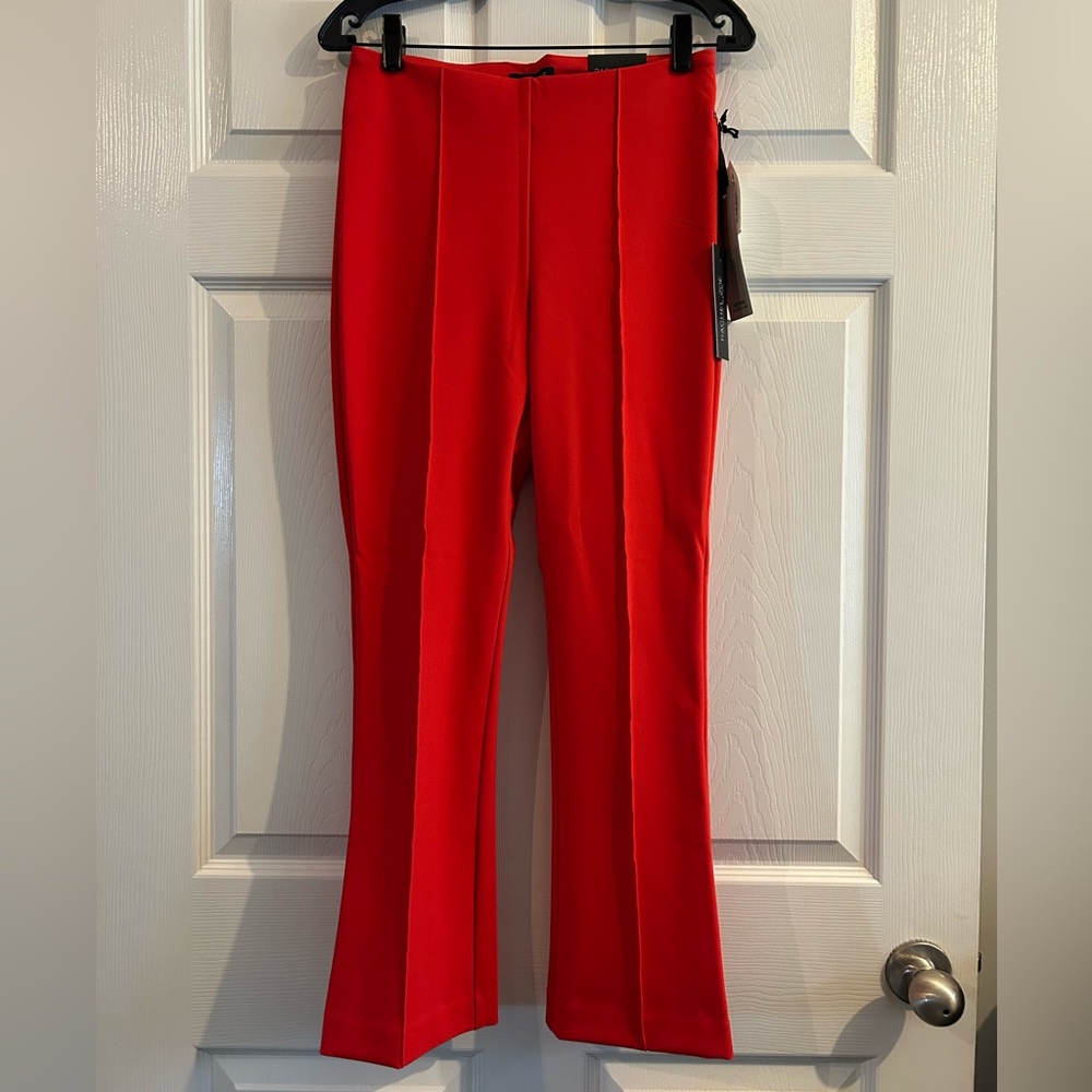 Rachel Zoe Hi-Rise Kick Flare Red Trousers- Size 2-NWT